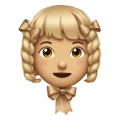 Beige love with small ribbons sticker