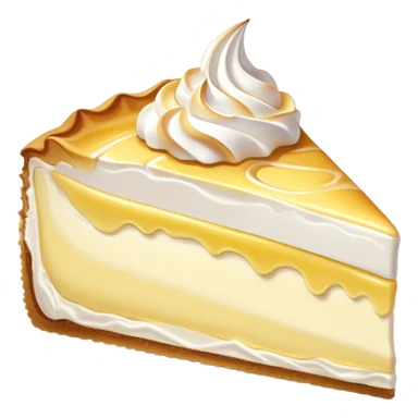 Lemon meringue cheesecake slice  sticker