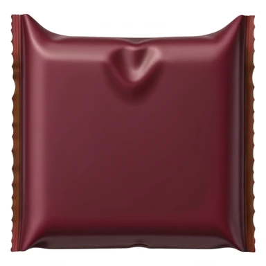 chocolate bar in burgundy paper sticker