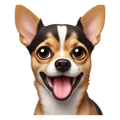 Chihuahua tongue sticker