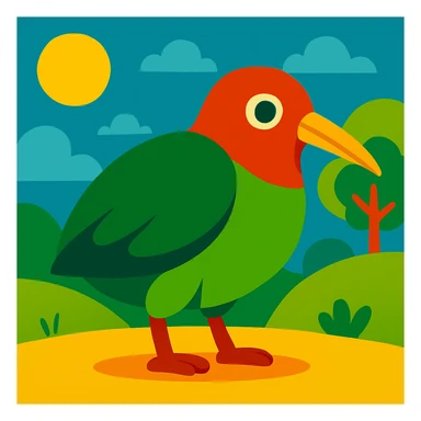 Kiwi bird sticker