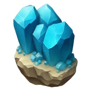 blue mineral sticker