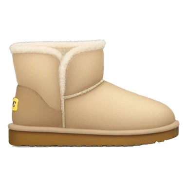 Cute beige uggs sticker