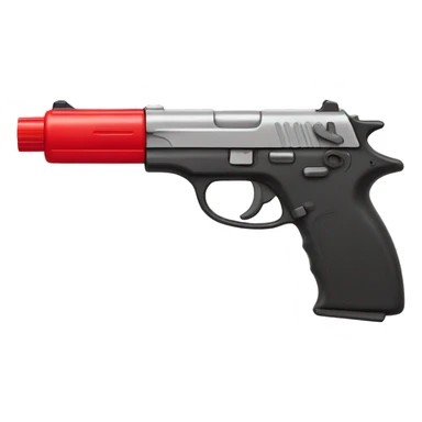 red plastic money shooter sticker