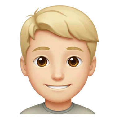 smiling boy in solitude sticker