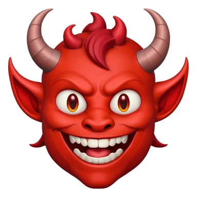 I need a grinning devil emoji sticker
