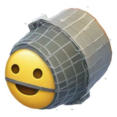 Satellite can with porous pattern init sticker