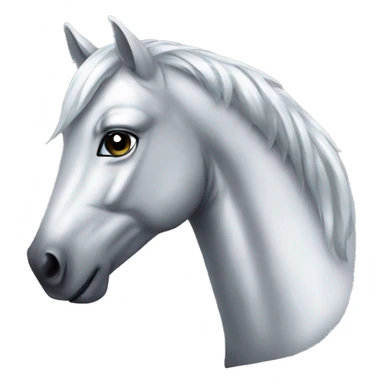 Silver mustang sticker