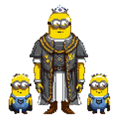 King Von standing with Minions sticker
