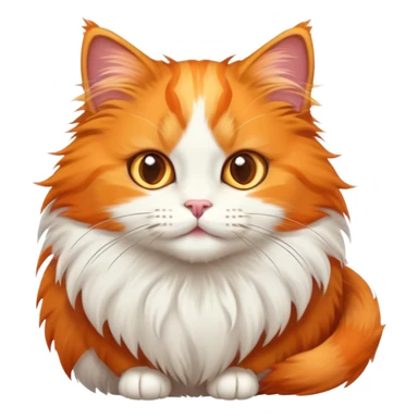 Orange cat and calico cat sticker