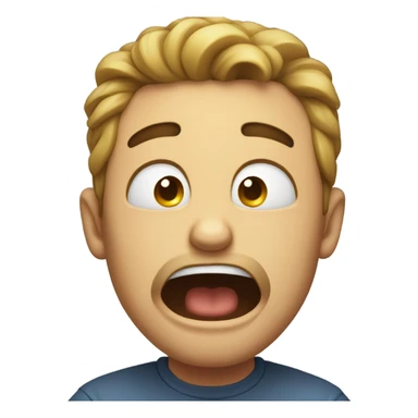 Man hysterically crying sticker