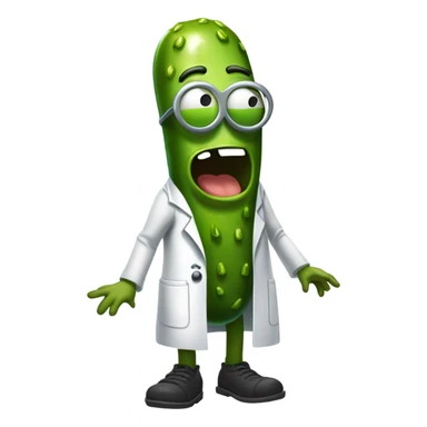 pickle rick rick and morty sticker