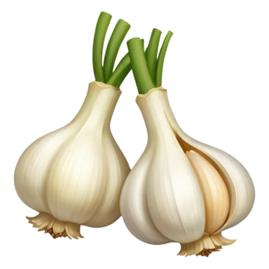 two garlic 45 degrees sticker