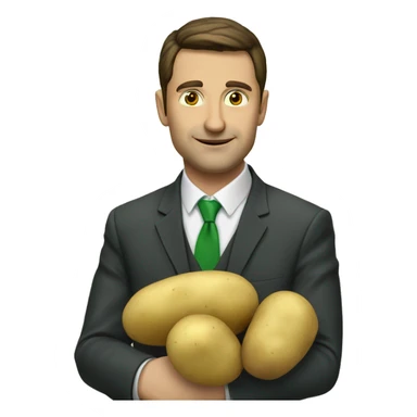 Zelenskiy and Potato  sticker