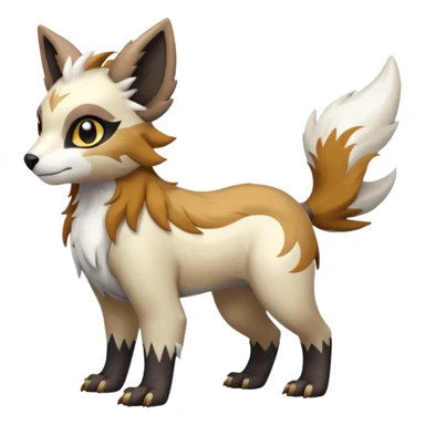 Shiny Brown Golden Bronze Ginger Black Grey White Beige Linoone-Absol-Trico-Hybrid (Full body) sticker