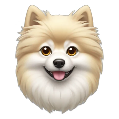 spitz japonais blanc sticker