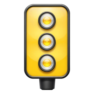 Crosswalk Light icon , Flashing yellow caution. sticker