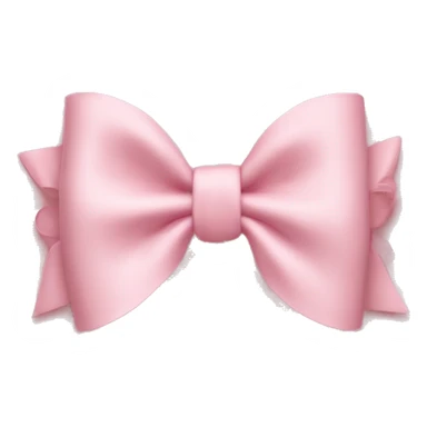 light pink bow on light pink bow sticker