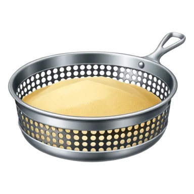 Sieve for baking flour sticker