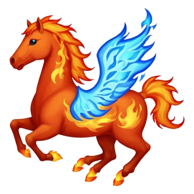 fire horse 2026 blue sticker