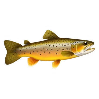 brown trout sticker