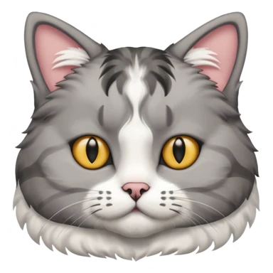 scottish cat with ears folded down sticker