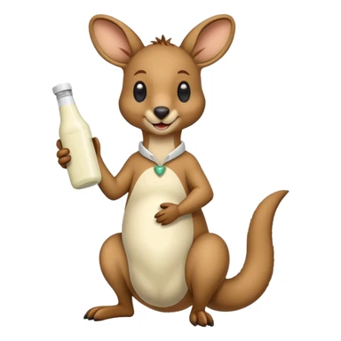 Ranch dressing bottle kangaroo sticker