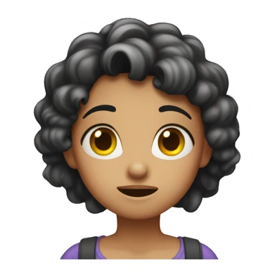 A girl feeling stupid  sticker