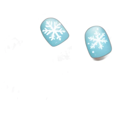 snowflake nail polish on toes sticker