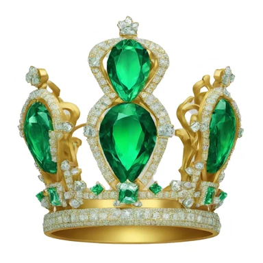 crown emerald color   sticker