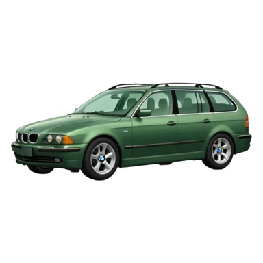 green 2001 BMW 540i wagon sticker