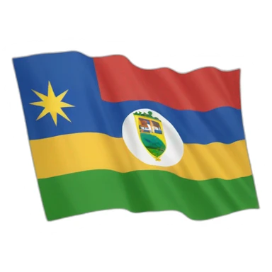 The flag of The Reunion Island  sticker