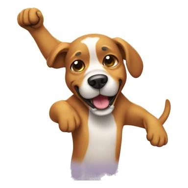 dog dabbing sticker
