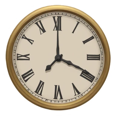 roman clock without hands sticker