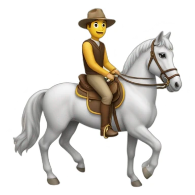 Humain sur cheval sticker
