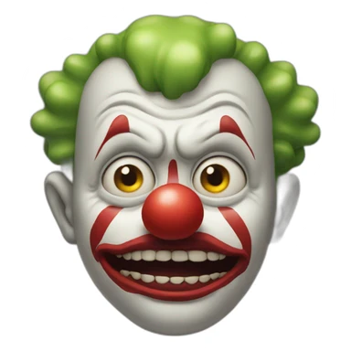 Clown terrifiant sticker