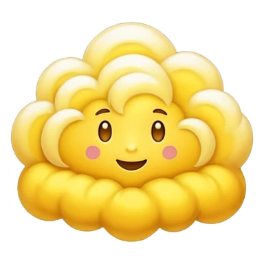 Convert this cloud ☁️ to golden cloud sticker