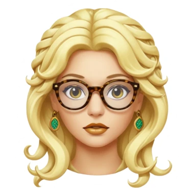 blondie Medusa Versace with glasses  sticker