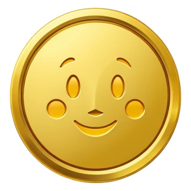 generate me a 4k gold coin sticker
