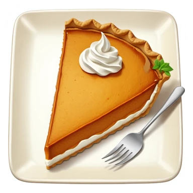 A slice of pumpkin pie sticker