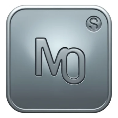 magnesium element, metallic gray sticker
