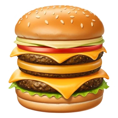 Happy burger sticker
