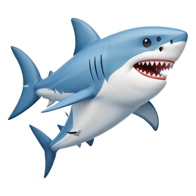 running shoe fitness emoji with shark sticker