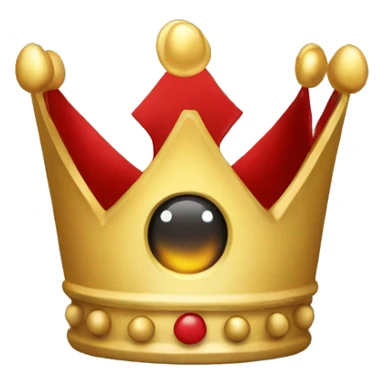 A shotglass inside of a crown sticker