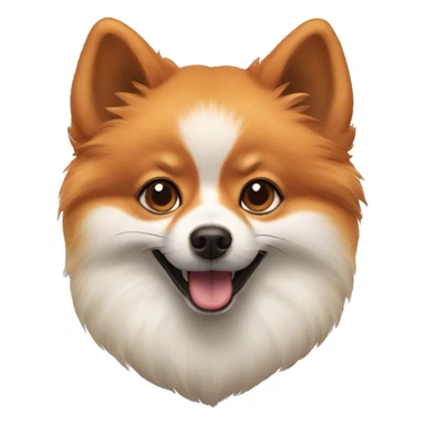 Pomeranian fox face dog sticker