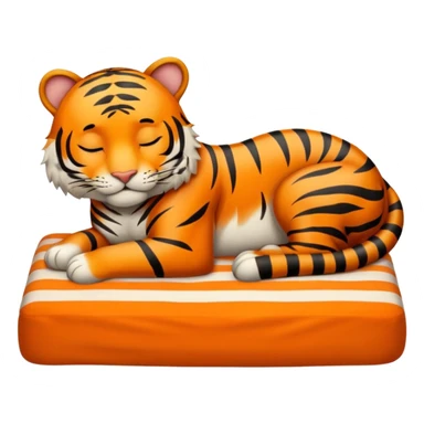 Tiger sleep bed good night sticker