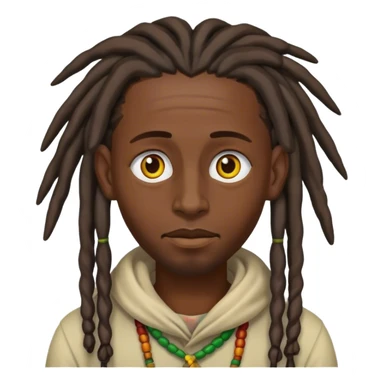 ethiopian with dreads  sticker