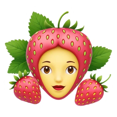 nenuphar with Strawberries  sticker
