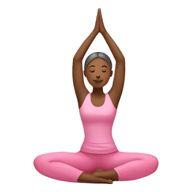 Lady doing yoga in pink  sticker