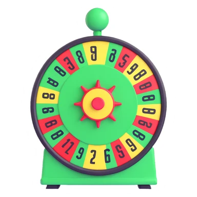 Green Price is Right Game Wheel Spinner sticker